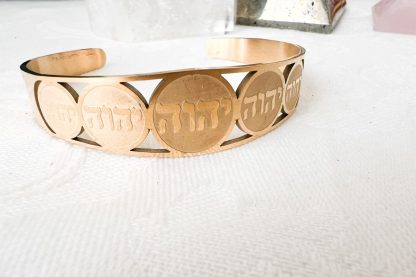 Pulseira com Deus escrito em Hebraico