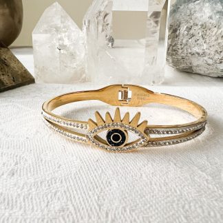Pulseira com olho turco e zircónias IIIPulseira com olho turco e zircónias III