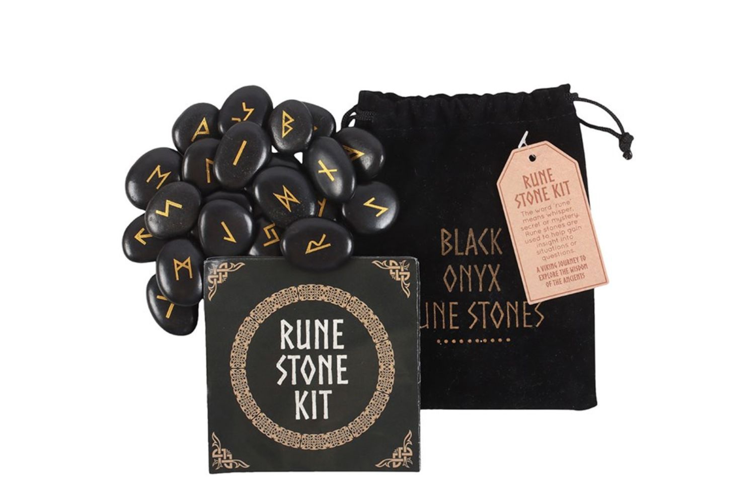 Runas Nórdicas em Ónix Negro - Image 3
