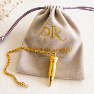 Pêndulo Bala com Testemunho – Dourado