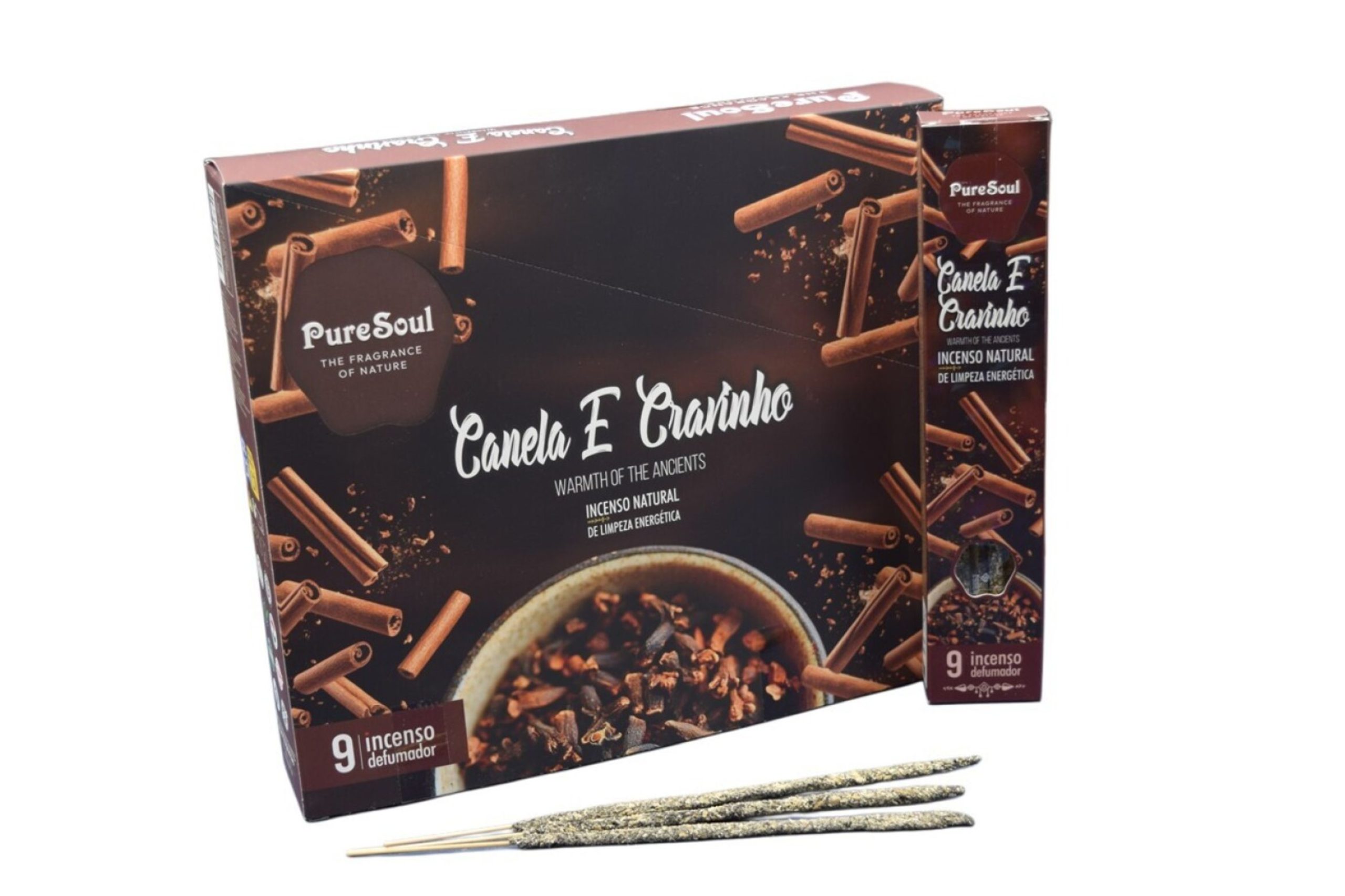 Incenso Natural de Canela e Cravinho – Pure Soul