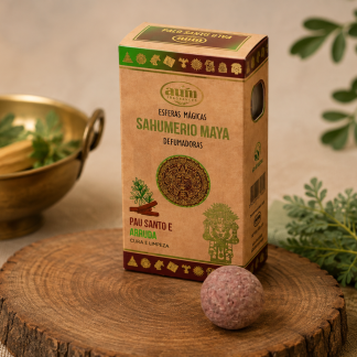 Esferas Mágicas Defumadoras Palo Santo e Arruda