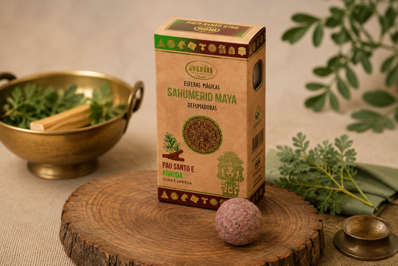 Esferas Mágicas Defumadoras Palo Santo e Arruda