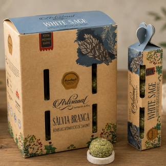 Bombitas Aromáticas de Sahumo – Sálvia Branca