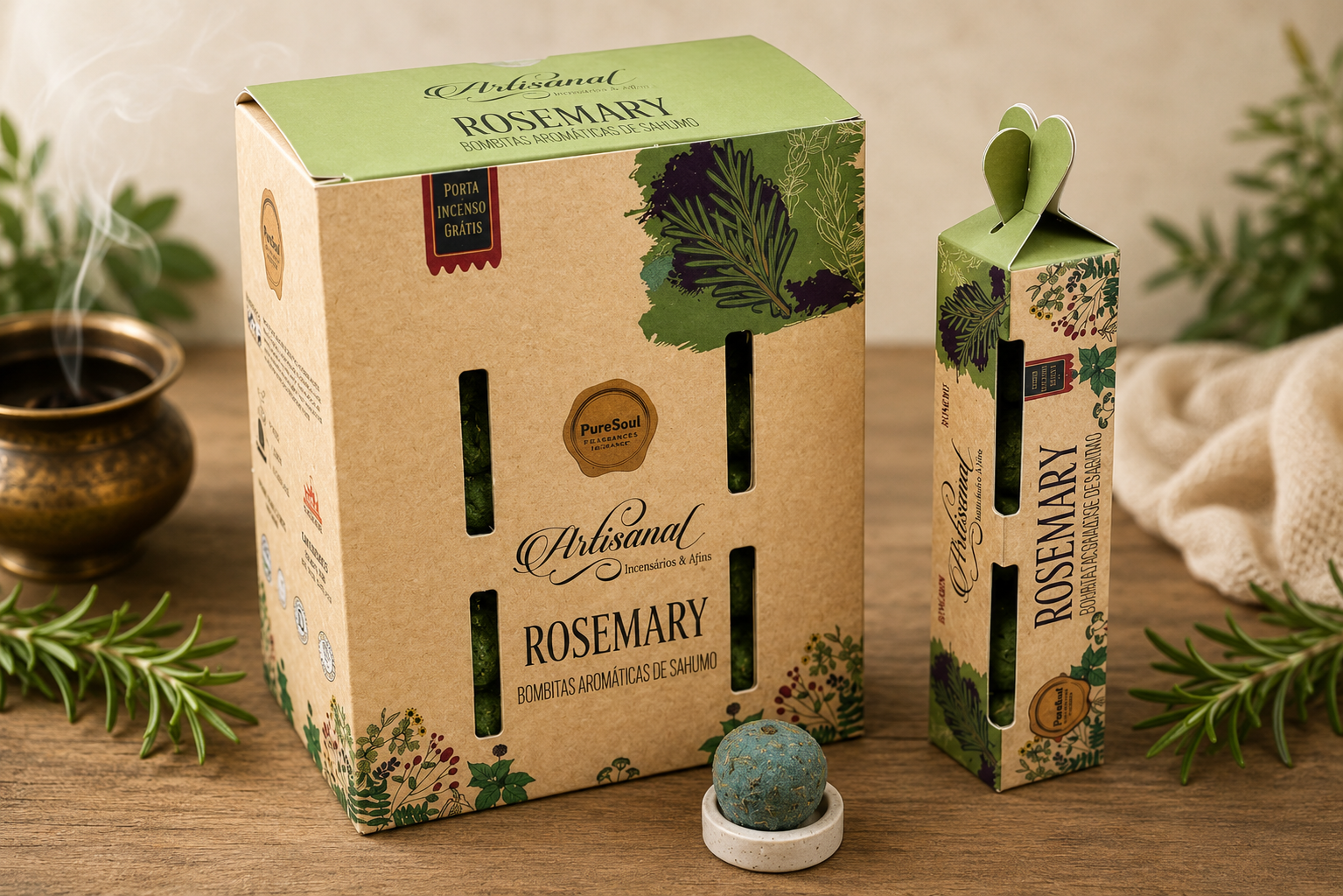 Bombitas Aromáticas de Sahumo – Alecrim