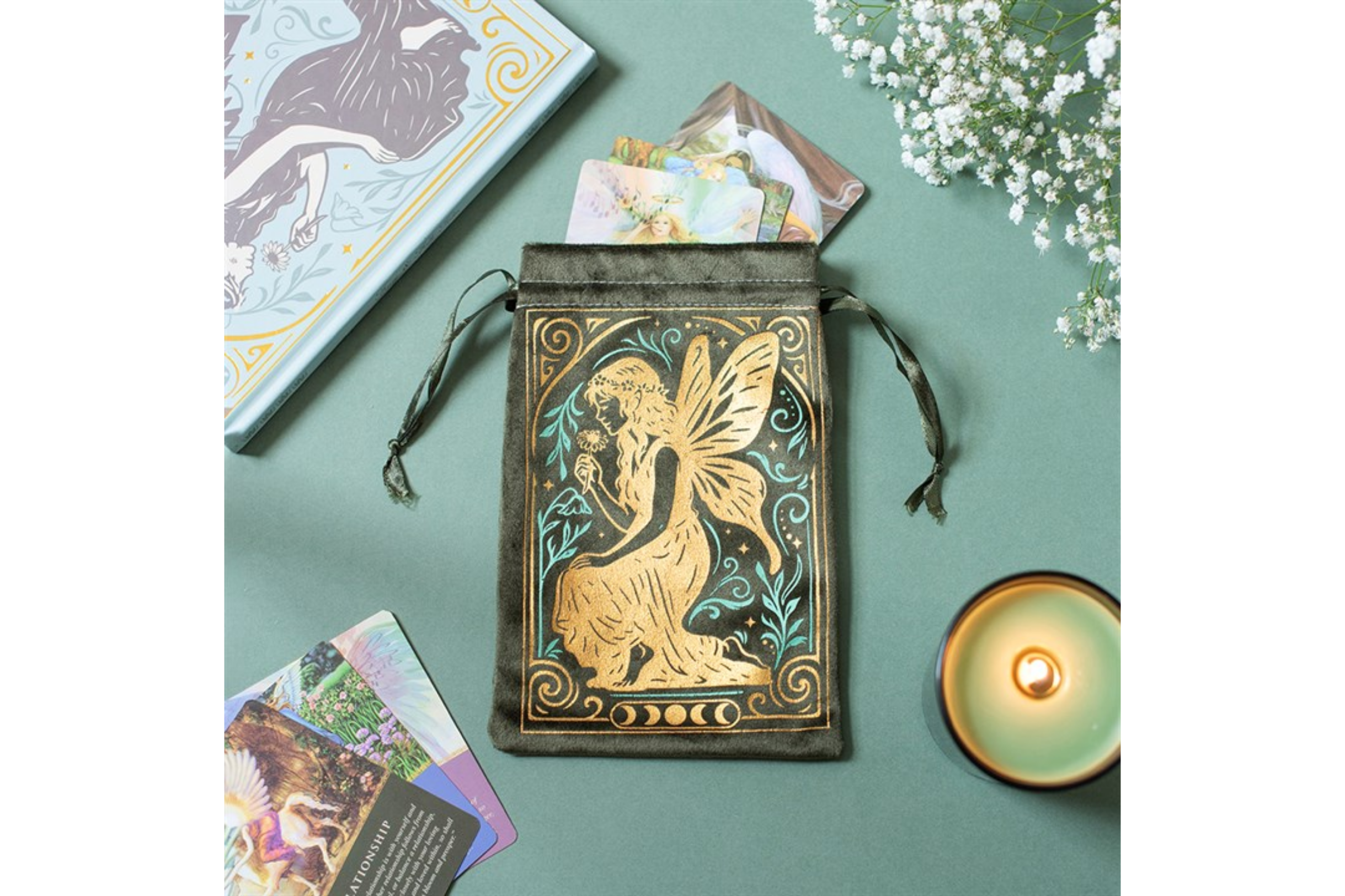 Bolsa Stardust Fairy em Veludo com Cordão
