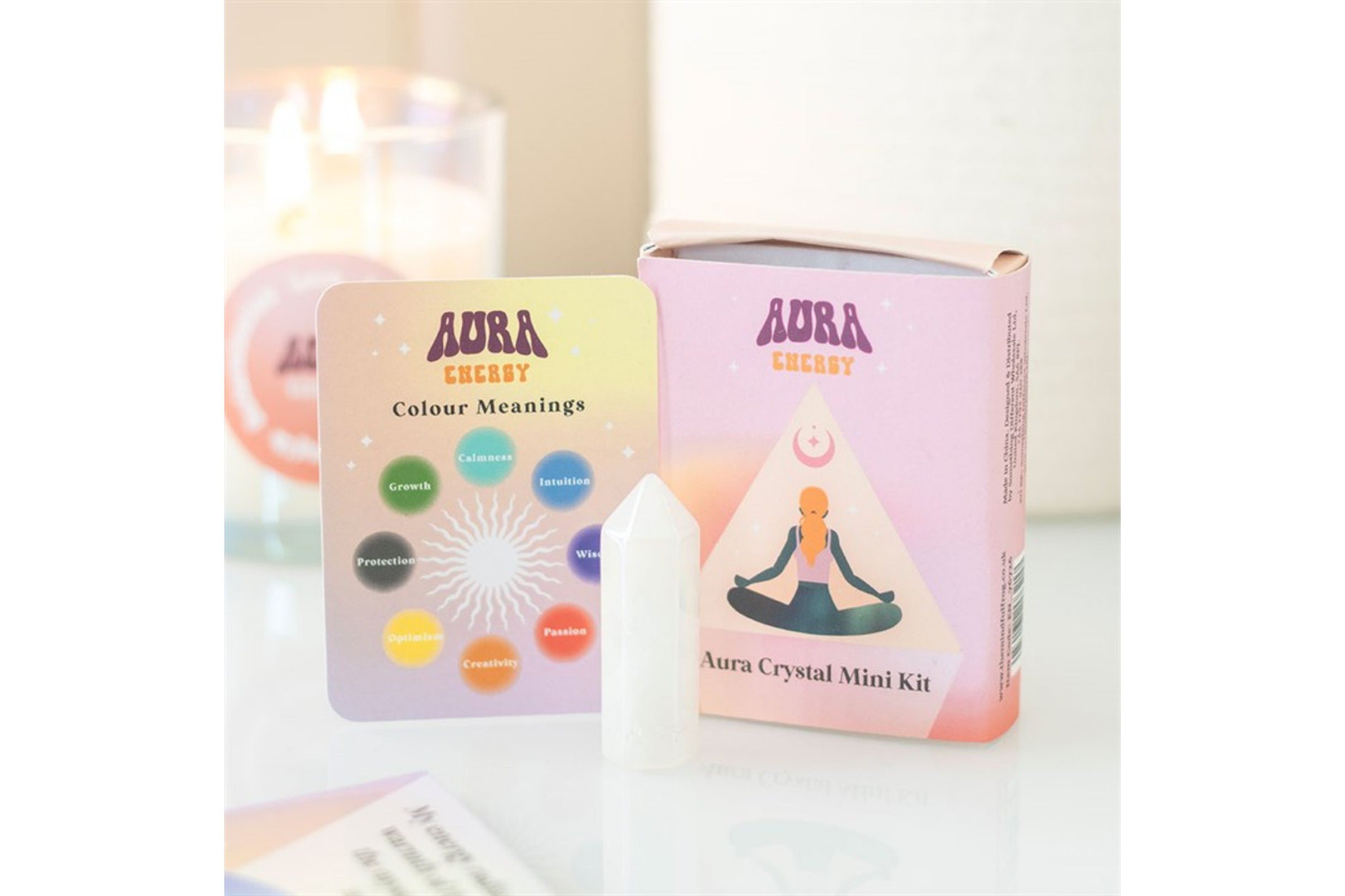 Mini Kit de Leitura da Aura com Cristal